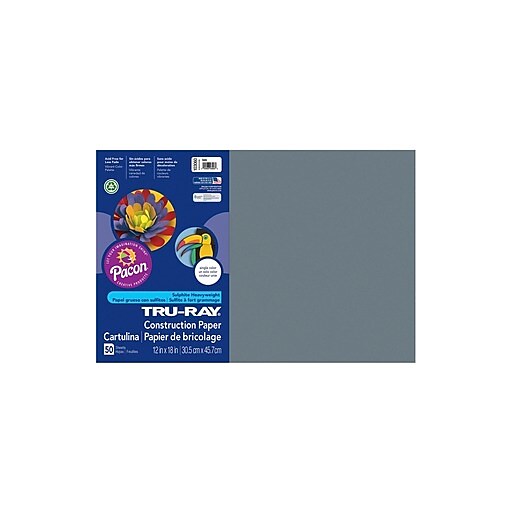 CONSTRUCTION PAPER, 12x18 asst. solid pack