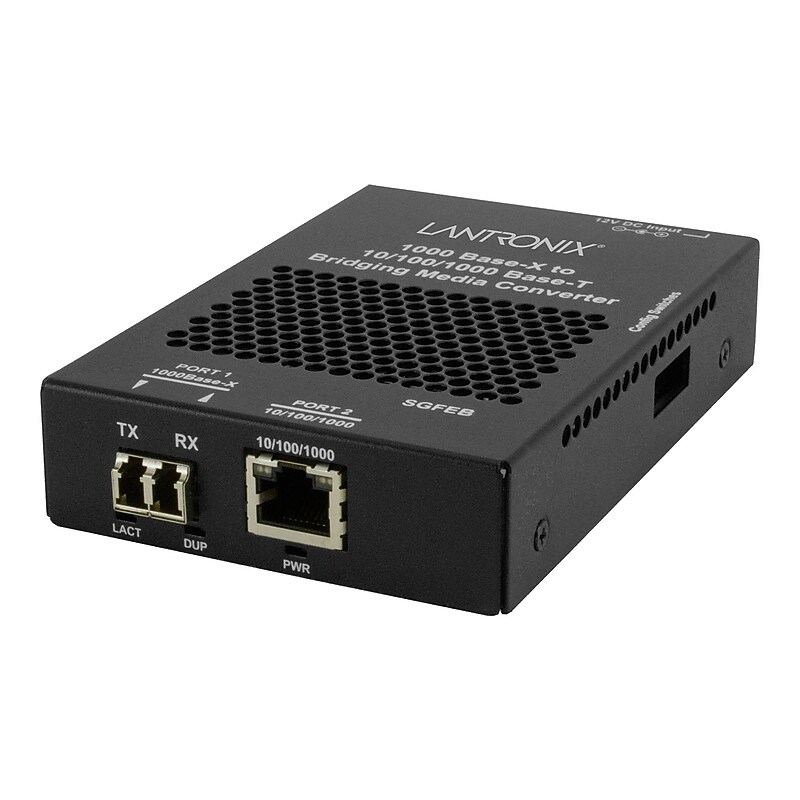 Lantronix SGFEB Gigabit Ethernet Multimode Media Converter Transceiver, 1000 Mbps (SGFEB1039 130 LA) image 1