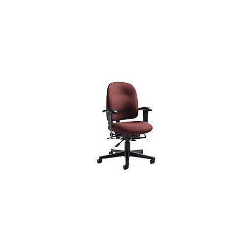 Global® Granada LowBack Task Chair, Burgundy Staples