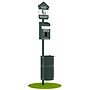 Furloo Steel Outdoor Pet Waste Station Kit with Header Bag Dispenser, 11.5 Gallon, Green (FLO1H-S-G)~#|#~484A7855-EEDC-45D6-AE6284A65920D081_sc7