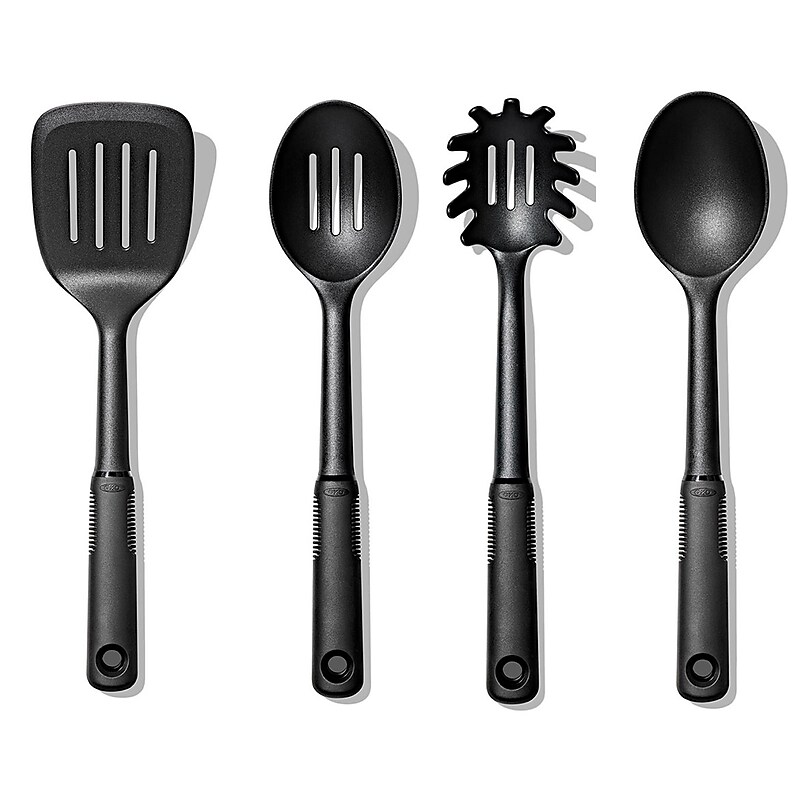 OXO Good Grips Cooking Utensil Set, Black, 4 Pieces/Set (1127080) image 1