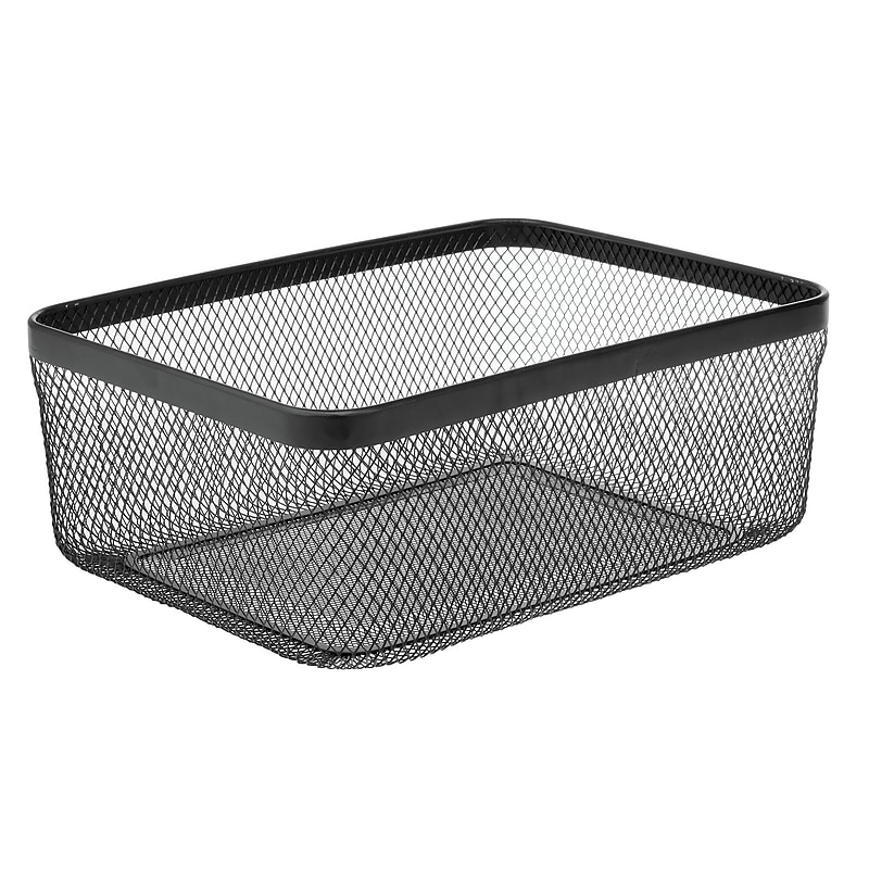 mDesign Steel Organizer, Matte Black (25954) image 1