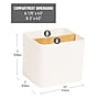 Mind Reader 2-Compartment Plastic Desk Organizer, White (SIMPORG-WHT)~#|#~484EEA0E-0136-4CEB-B203C66F32BB5D3E_sc7