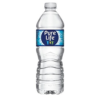 Pure Life Purified Water, 16.9 Fl oz. Plastic Bottled Water, 24/Carton (110109)
