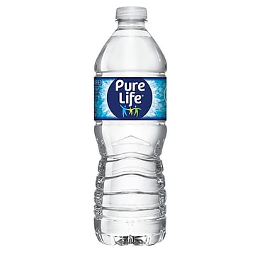 Pure Life Purified Water, 16.9 Fl oz. Plastic Bottled Water, 24/Carton (110109)