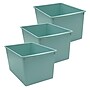 Teacher Created Resources Plastic Multi-Purpose Bin, 14" x 9.25" x 7.50", Calming Blue, 3/Bundle (TCR20958-3)~#|#~48580C54-6A68-48E2-BC8729A1A66ECA95_sc7