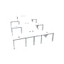 Boss Office Products Simple System 66"W L-Shaped Desk with Pedestal, White, 6/Set (SGSD023-102-WT)~#|#~48600341-2A83-47D3-B1FA7A5C581633D9_sc7