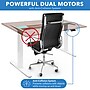 Mount-It! Dual Motor 55"W Electric Rectangular Adjustable Standing Desk, Hazelnut/White (MI-18112)~#|#~4860ADCC-E528-43CA-83AF199A83FAFE66_sc7