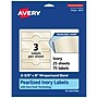 Avery Pearlized Ivory Decorative Edge Multipurpose Labels, 2-3/8" x 8", Ivory, 75/Pack (94117)~#|#~4861D0B8-8328-4D3F-8458E135A55E208C_sc7