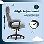Serta Comfort Big & Tall Ergonomic Bonded Leather Swivel Executive Chair, Gray (CHR10131C)~#|#~4861F94D-85D7-479E-86FF00DA7B88460A_sc7