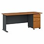 Bush Business Furniture Cubix 72W Desk with Mobile File Cabinet, Natural Cherry/Slate (SRA013NCSU)~#|#~4863EABF-6016-406F-BA25D88CD623E768_sc7
