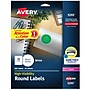 Avery Sure Feed Laser Round Labels, 1-2/3" Dia, White, 600 Labels/Pack (5293)~#|#~4869EEFD-CBB6-4D89-92C88E348E2F5D5D_sc7