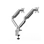 Fellowes Platinum Series Adjustable Dual Arms, Up to 40" Monitor, Silver (8056501)~#|#~486AE033-776F-48BC-B8C1A14E84145D1D_sc7