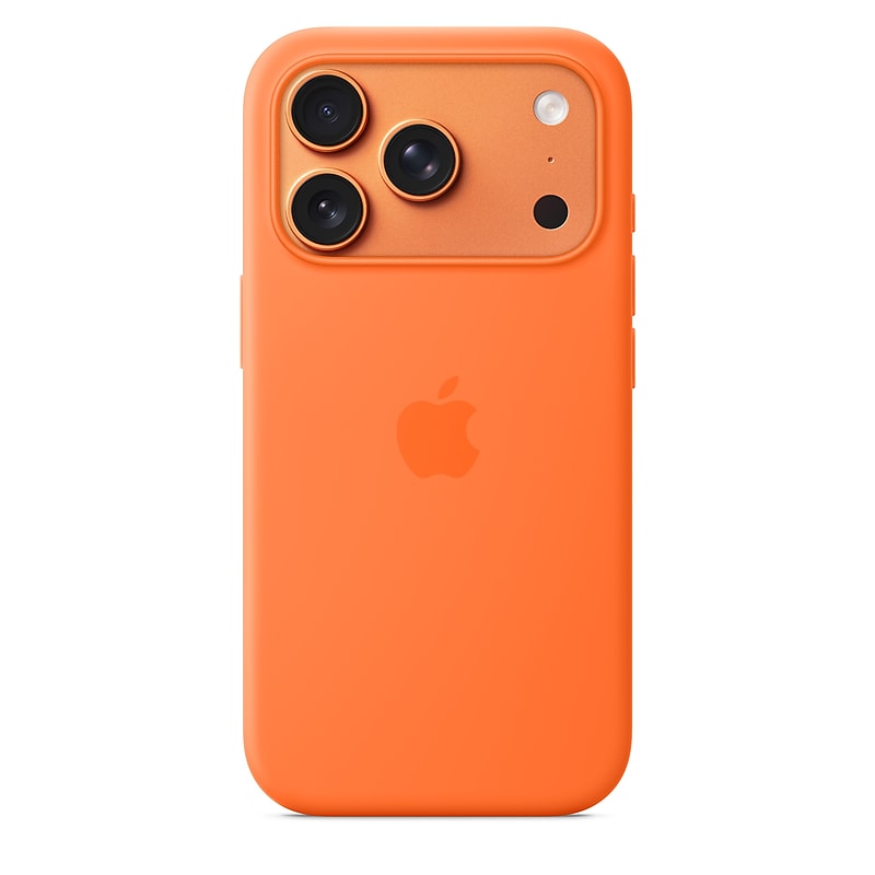 Apple Silicone MagSafe Phone Case for iPhone 17 Pro, Orange (MGFE4ZM/A) image 1