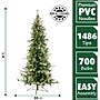 Fraser Hill Farm 9-Ft. Buffalo Fir Slim Artificial Christmas Tree with White Incandescent Smart Lights (FFBF090-3SN)~#|#~486F5D84-8107-4FBB-AAFC86CCB5FC9707_sc7