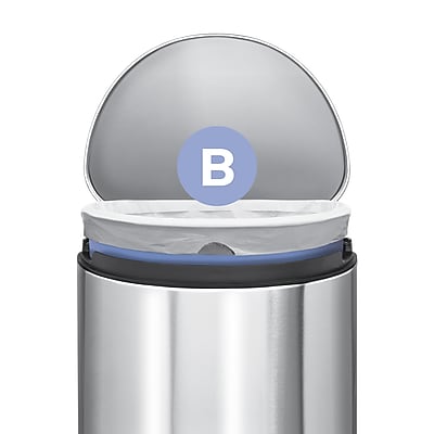 Simplehuman Semi-Round Step Trash Can - Thumbnail 2