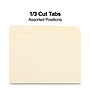 Staples 100% Recycled File Folders, 1/3-Cut Tab, Letter Size, 100/Box (ST246850/246850)~#|#~4873F718-56C7-477F-BD48B5DF9D7637E5_sc7