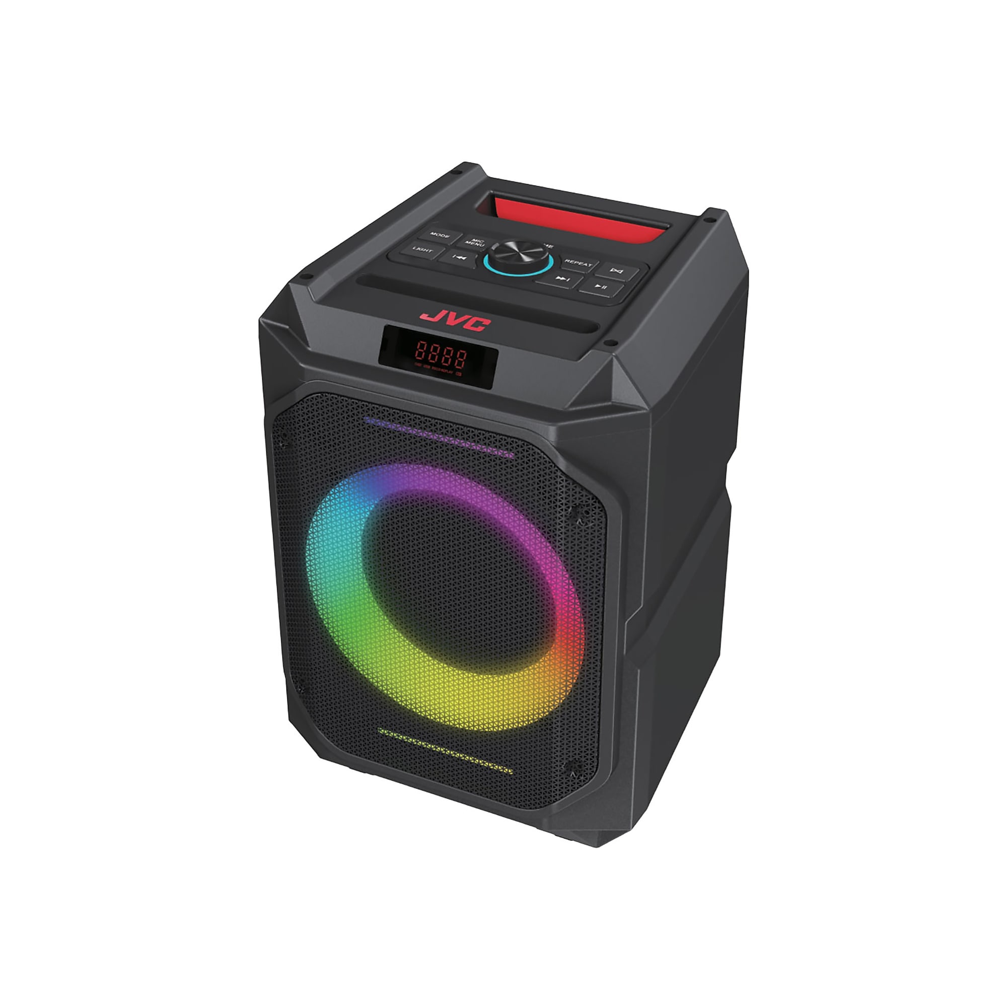 JVC Wireless Portable Bluetooth Party System Speaker with LED Lights and FM Radio, Black (SPPA200BT) Sansujyuku sansujyuku.com