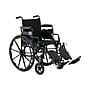 Medline Guardian K4 Lightweight Manual Wheelchair, 20" Seat Width, Desk-Length Arms, Black (K4206N2)~#|#~487D154A-795C-4164-8D46B44260FB107D_sc7