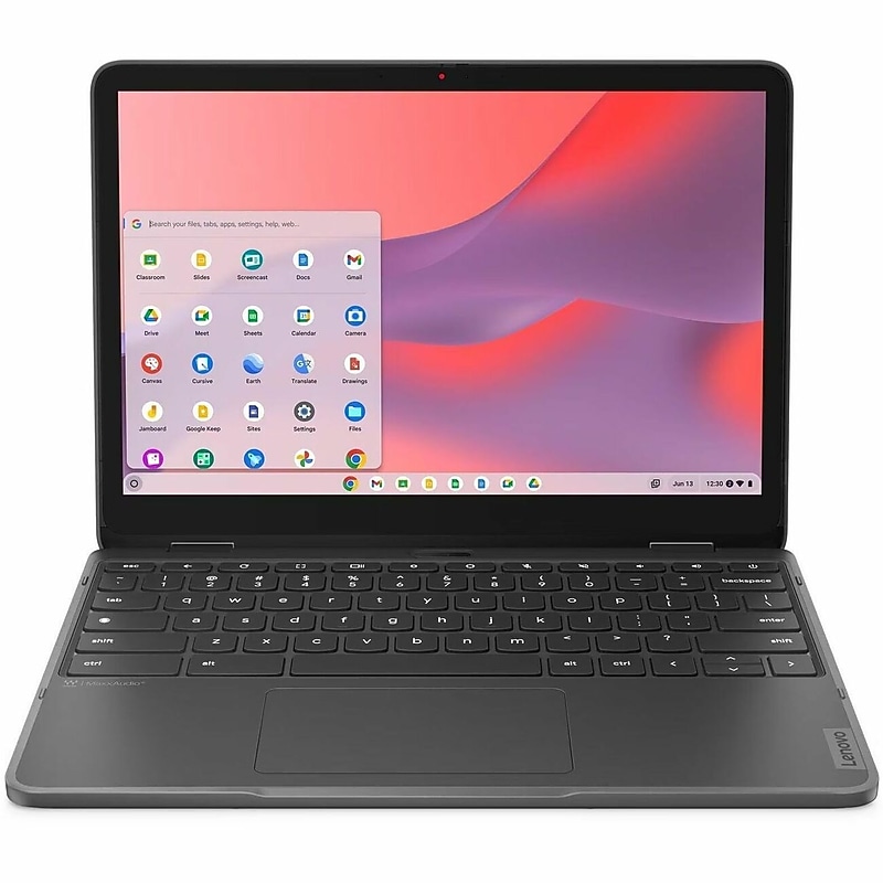 Lenovo Yoga 12.2" IPS 2-in-1 Touchscreen Chromebook, Intel N200, 8GB RAM, 64GB eMMC GB, Chrome OS, Gray (82W4002YUS) image 1