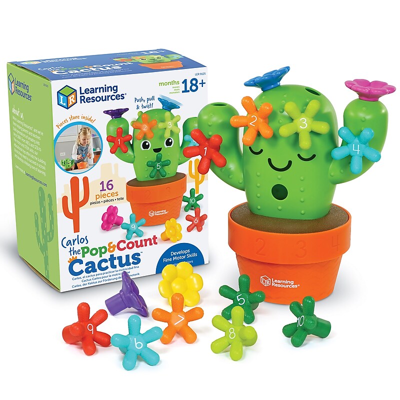 Learning Resources Carlos The Pop & Count Cactus (LER9125) image 1