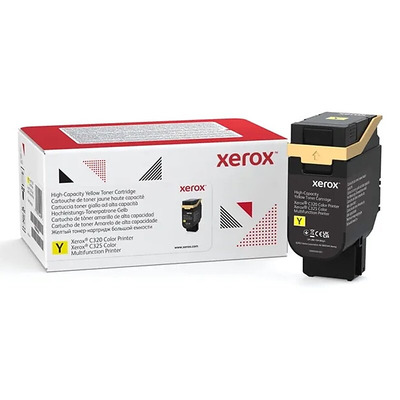 Xerox 006R04830 Yellow High Yield Toner Cartridge, Prints up to 1,500 Pages image 1