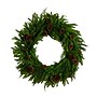 Nearly Natural Artificial Norfolk Mixed Pine Wreath, 30" (W1406)~#|#~487FC248-4207-4C46-9CD5EA7B85D3E7FB_sc7
