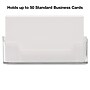 Excello Global Products Horizontal Card Holder, 3" x 2", Horizontal, Table Top/Countertop, Clear Plastic, 2/Pack~#|#~4880A587-ADE9-40A9-94F7B154CC9319A3_sc7