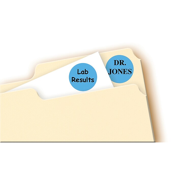 Avery Laser/Inkjet Color-Coding Labels, 3/4