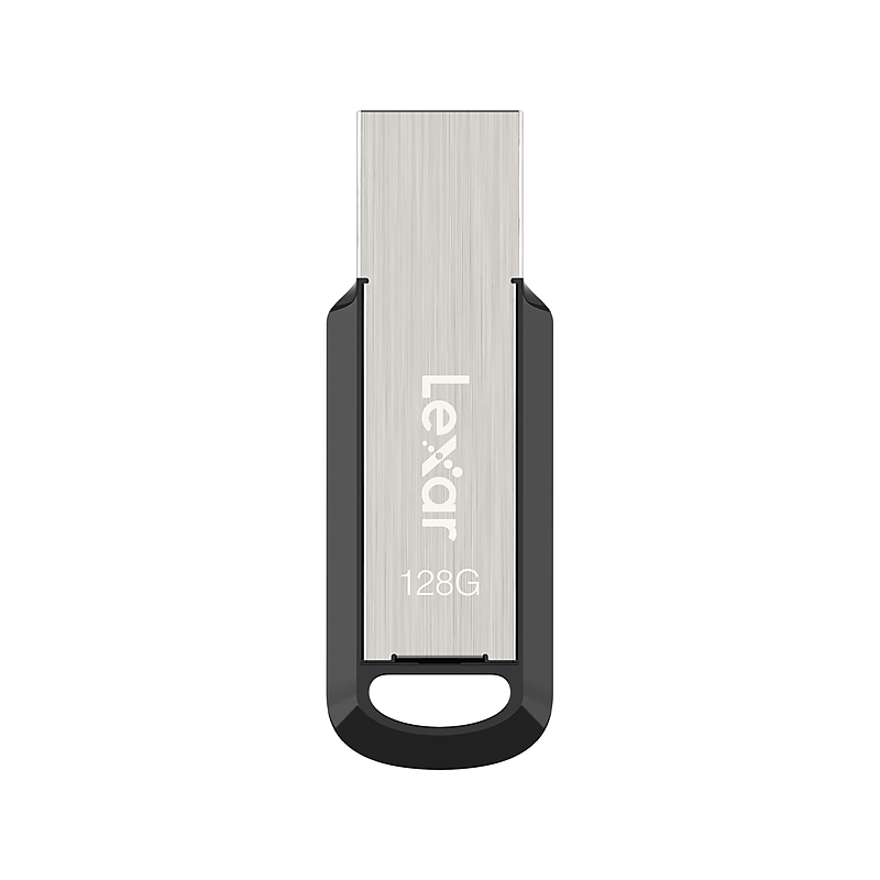 Lexar JumpDrive M400 128GB USB 3.0 Type-A Flash Drive, Silver/Black (LJDM400128G-BNBNU) image 1