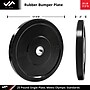 Jfit 25 lb. Rubber Bumper Plate, Black (J-RBP25)~#|#~489704C4-7036-42EB-8A02F11179D6DCA6_sc7