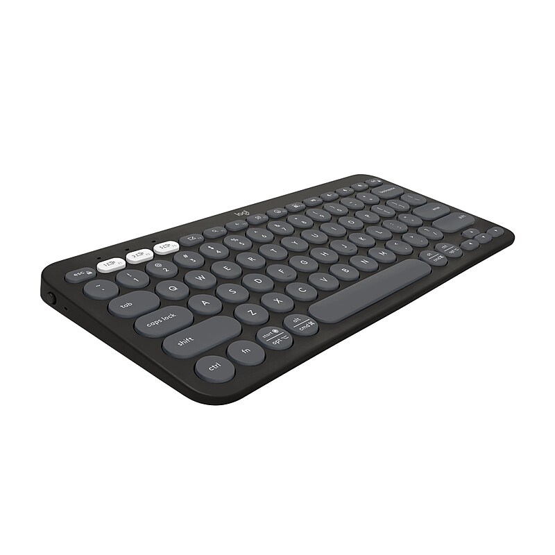 Logitech Pebble Keys 2 K380S Wireless Ergonomic Keyboard, Black (920-011775) image 1