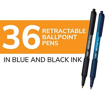 Bulk Pens Tip-top Retractable Ballpoint Pens Black Ink Medium Point Smooth  Writing, Click Ball Pens For Journaling No Bleed Through, Office School  Supplies (30 Pack) 