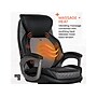 Sharper Image S-600 Active Lumbar Heated Ergonomic Bonded Leather Swivel Executive Massage Chair, Black (60098-BLK)~#|#~48A159B8-4E15-4975-8919FA713997A431_sc7