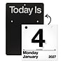 2027 AT-A-GLANCE Today Is 6.63" x 9.13" Daily Wall Calendar, White/Black (K1-00-27)~#|#~48A3F771-6A95-4FFE-9039E31F1BA07E39_sc7