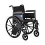 Medline Guardian K3 Manual Wheelchair, 18" Seat Width, Flipback Full Length Arms, Black (K3186N44E)~#|#~48A4FA5A-68C5-4BB0-8808E44D938173B4_sc7