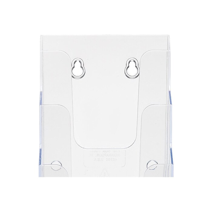 Staples Literature Holder, 9 Inch, Clear Plastic – Single Pocket