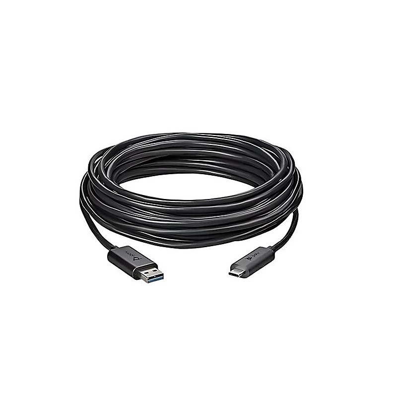 Poly 32.8' USB-A to USB-C Active Optical Cable, Male to Male, Black (875H1AA) image 1