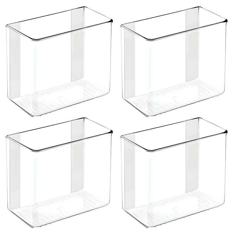 iDESIGN Adhesive Organizers, Clear, 4/Set (27817M4) image 1