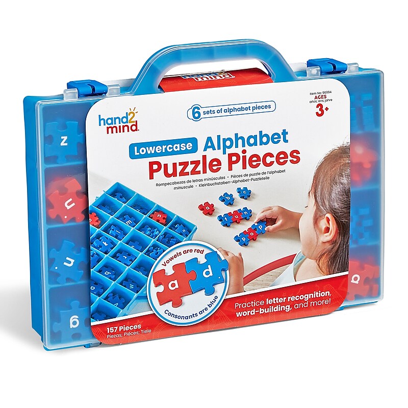 hand2mind Lowercase Alphabet Puzzle Pieces (96994) image 1