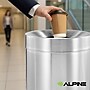 Alpine Industries Stainless Steel Trash Can with Open Lid, 50 Gallon, Silver (ALP475-50)~#|#~48AFC162-A8F6-4207-BE8C56E7AE805AB1_sc7