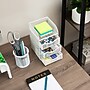 Mind Reader 4-Compartment Metal Desk Organizer, White (MESHMINI-WHT)~#|#~48B1EE4C-A72D-4151-928B453457D6D559_sc7