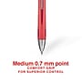 Staples Sonix Retractable Gel Pens, Medium Point, Red Ink, Dozen (13562-CC)~#|#~48BC1FF9-0817-41D6-9970D69B959D9F0C_sc7