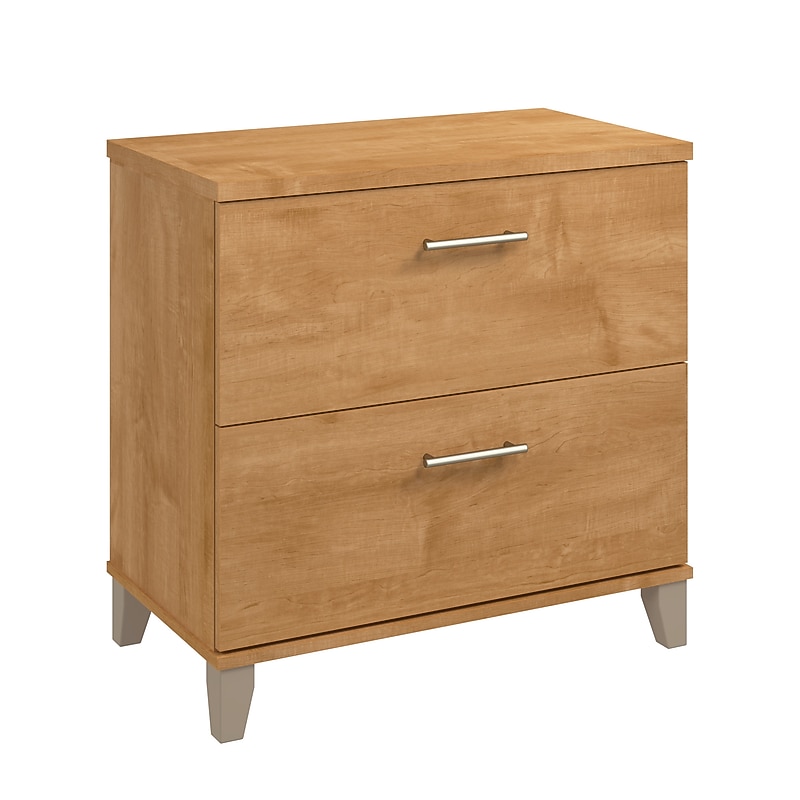 Bush Home Somerset 2 Drawer Lateral File Cabinet, Maple Cross (WC81480) image 1