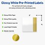 Avery Laser/Inkjet Square Multipurpose Labels, 3" x 3", White, 60/Pack (S00-DKG)~#|#~48BF8639-E56C-4437-A21E9419A3C7E9D9_sc7