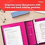 Staples 3" 3-Ring Better Binder, D-Ring, Pink (ST55890-CC)~#|#~48C11D1D-13BE-478E-A4D45EEA1DD746CE_sc7