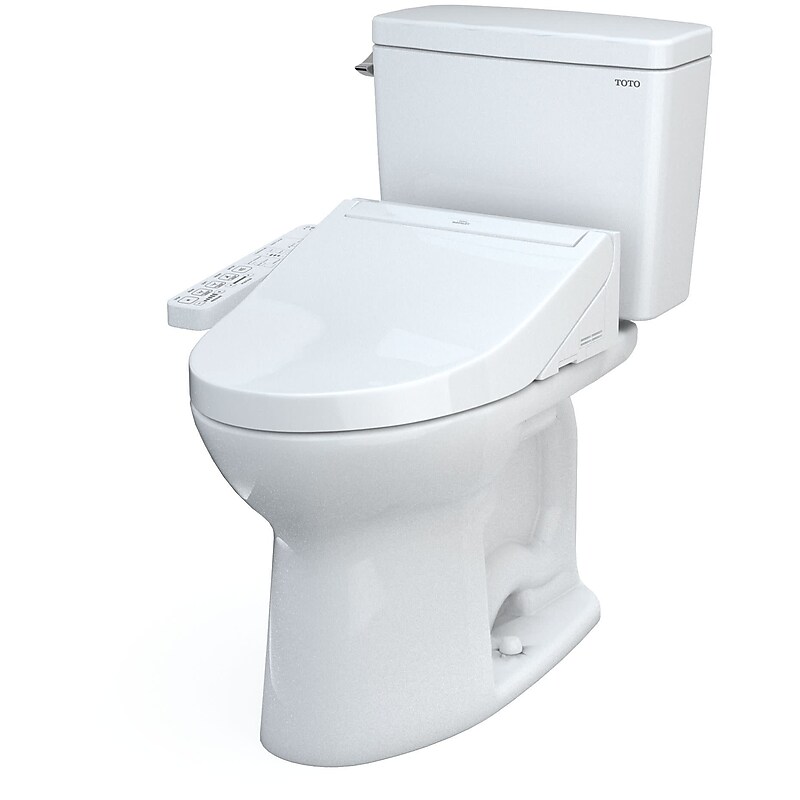 Toto Drake 1.28 GPF Gravity Flush Toilet in Cotton (MW7763074CEG#01) image 1