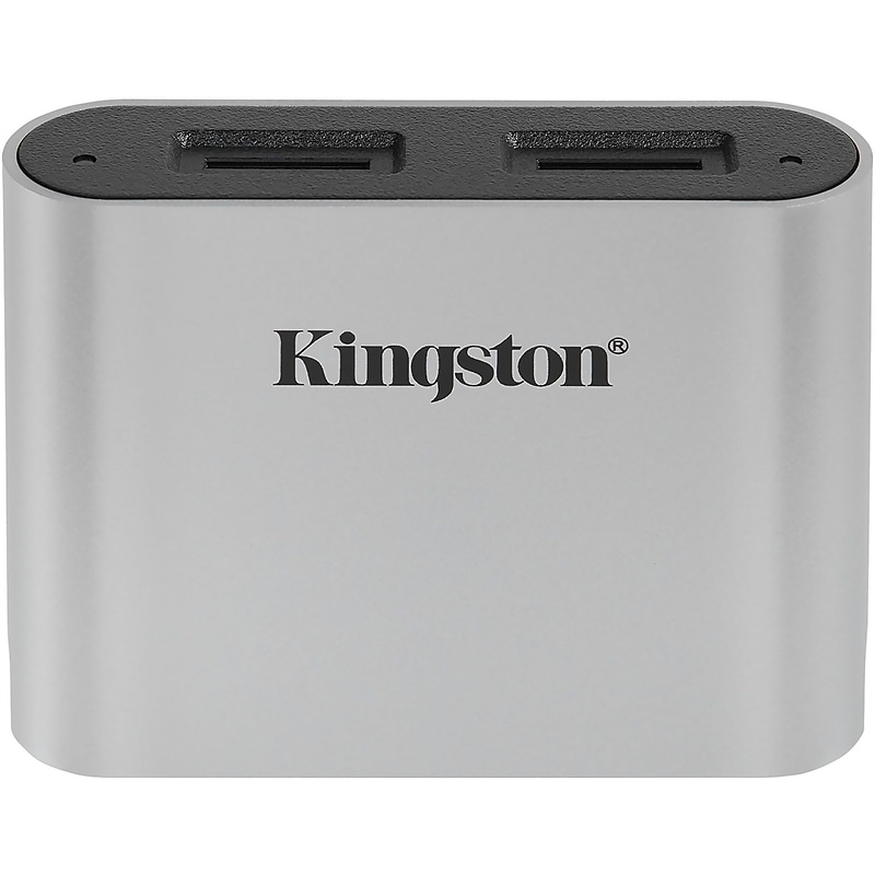 Kingston Workflow Dual-Slot UHS-II microSD Card Reader, USB 3.2 Gen 1 (WFS-SDC) image 1