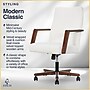 Finch NEO ONE Ergonomic Velvet Fabric/Wood Swivel Executive Chair, Cream (52304-CRM)~#|#~48CE96AA-B3FF-475A-AADFF0A338FA6C35_sc7