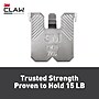 3M CLAW Drywall Hanger, 15 lbs., Silver, 5/Pack (3PH15M5ES)~#|#~48D0CAFF-3B12-41D4-8AD7210C8307B7EC_sc7